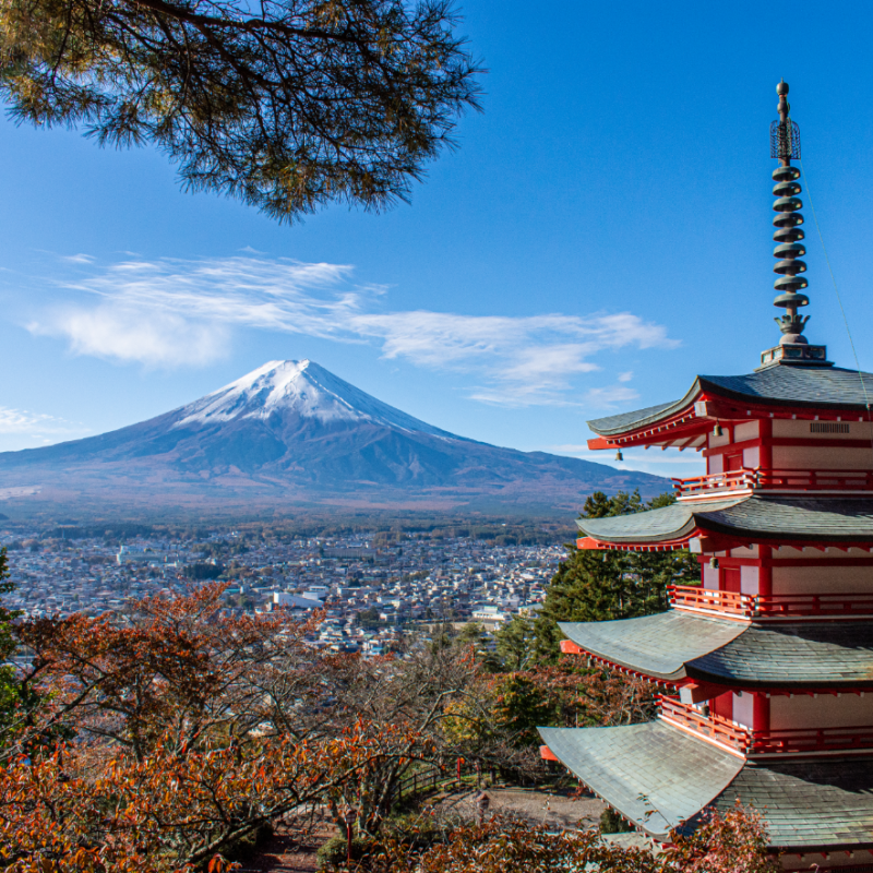 Chureito Pagoda: the most famous view of Mount Fuji